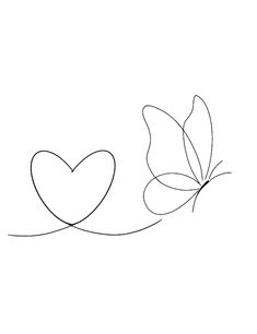 two hearts with leaves drawn on them