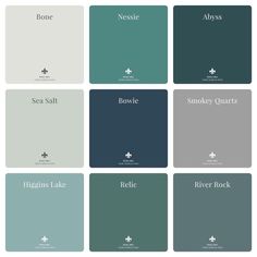 the different shades of paint that are available in various colors