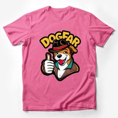 Cool Dog Detective T-Shirt, Cartoon Dog Pup Thumbs Up Graphic Tee, Unisex Fashion Top, Casual Shirt for Dog Lovers Male T-Shirt Custom graphic T-Shirt.Customize your color Funny Dog Print Crew Neck T-shirt, Pink Cotton T-shirt With Dog Print, Text Tee, Inspirational Tees, Cartoon T Shirts, Cartoon Dog, Casual Summer Shirts, Friends Shirt, Dog Shirt