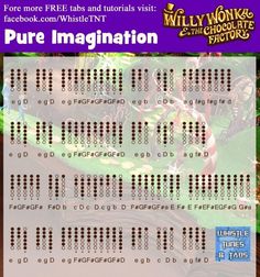 the back side of a card with words and numbers on it that say, pure imagination