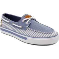 Rubber Sole Boat Shoe Featuring Moc-Toe Stitching Comfortable Design With Lace-Up Closure. Rubber Outsole. Cushioned Insole With Fabric Lining. Lightweight, Flexible, And Comfort Loafer Color: Blue Stripe Blue Slip-on Boat Shoes For Spring, Blue Boat Shoes With Rubber Sole For Spring, Casual Blue Slip-on Boat Shoes, Loafer Fashion, Nautical Aesthetic, Black Leather Dress Shoes, Ostrich Leather, Boat Shoe, Tassel Loafers