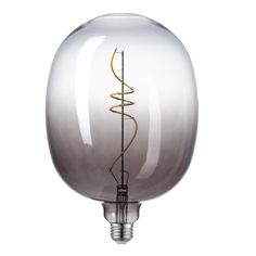 an electric light bulb with a wire wrapped around it's end, on a white background