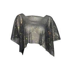 This Rhinestone Decor Bat Sleeve Loose Crop Top offers a sophisticated, semi-sheer look with its mesh material and bold black color. The bat sleeve adds an elegant touch, while the rhinestone embellishment adds a touch of glamour. Take your style to the next level with this stunning crop top. Fabric: Non-Stretch Material: Polyamide Fishnet Crop Tops, Dress For Everyday, Loose Crop Top, Edgy Dress, Casual Sundress, Princess Sleeves, Mesh Blouse, Bat Sleeve, Rhinestone Dress