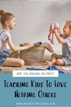 Are you teaching your kids to help others - and love doing it? The world needs more helpers. Those people who are willing to lend a hand, do the dirty work, or simply offer encouragement and company. Raising helpers in this world is not an easy task, but it's one that is high on my priority list. And today, I'm helping you learn how to raise your kids to be helpers as well. #parenting #kids #family #hopeinthechaos Homeschool Coop, Mathematics Activities, Priority List, Parenting Resources, Homeschool Printables, Homeschool Help