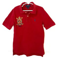 Polo Ralph Lauren Boys Polo Pique Cotton Logo Polo Shirt, Size Small (8) Red Cotton Polo Shirt, Pink Polo Shirt, Beige T Shirts, Ralph Lauren Boys, Ralph Lauren Polo Shirts, Ralph Lauren Long Sleeve, Striped Polo Shirt, Cotton Logo, Grey Shirt