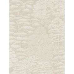 an image of a wallpaper with trees and bushes in the background, it is light beige