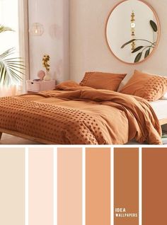 (paid link) The Best unprejudiced Paint Colors for Bedrooms Bedroom Earthy, Bedroom Schemes, Terracotta Wallpaper, Beautiful Bedroom Colors, Best Color Schemes, Earthy Home Decor, Earthy Home