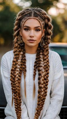 Add some texture with Jumbo Boho Braids with Crimped Hair! This trendy style combines the beauty of braids with the fun of crimped waves, perfect for those who want to stand out. Learn how to achieve this stunning look and keep it fresh. Save for your next hair appointment and click for expert tips! #JumboBohoBraidsWithCrimpedHair #BohoHairstyles #CrimpedBraids #2024HairTrends #ProtectiveStyles Braids With Red Hair, Crimped Hair With Braids, Braided Extensions, Boho Hairstyles For Long Hair, Morning Before School, Crimped Waves, Jumbo Boho Braids, Intricate Hairstyles, Braided Waves