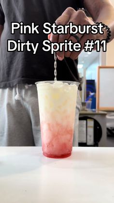 No words needed! Dirty Sprite 11 💣 #recipe #sprite | dirty soda | TikTok Sprite Zero Drinks, Crystal Light Drinks Recipes, Sprite Drink Ideas, Dr Pepper Dirty Soda Recipes, Dirty Dr Pepper Recipe Sonic, Dirty Soda Recipes Sprite, Dirty Water Recipes, Dirty Soda Bar Recipes, Swig Drink Recipes