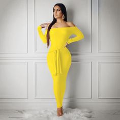 Sexy Off Shoulder Full Sleeves Skinny Ankle-length Maxi Dress Steps Dresses, Fashion Cap, Stripped Dress, Bodycon Maxi Dresses, Bodycon Fashion, Dresses By Length, Hip Dress, Ball Gown Dresses, Long Sleeve Bodycon