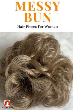 Messy bun hair piece is the best solution to add more volume to your hair. Grey Hair Extensions, Messy Bun Hair Piece, Grey White Hair, Ash Brown Hair, Brown Hair Color, Hair Buns