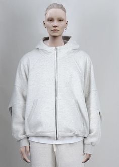 PERDUSTUDIO® Techwear Silhouette Zip up Hoodie Oversized Functional Hooded Jacket For Streetwear, Oversized Hooded Functional Sweatshirt, Oversized Hooded Sweatshirt, Urban Gray Hooded Jacket For Streetwear, Gray Urban Hooded Jacket For Streetwear, Solid Techwear Hoodie With Adjustable Hood, Functional Sweatshirt For Streetwear In Fall, Functional Sweatshirt For Fall Streetwear, Functional Fall Sweatshirt For Streetwear