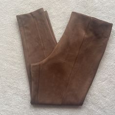 Loft Faux Suede Legging Nwt. Camel Colored. Never Worn. Stock Photo Included To Show How They Fit. Pull On. Elastic Waist. Pleat Down Front And Back. Tight At Ankle. High Waist Brown Leggings For Work, Brown High Waist Leggings For Work, Chic Brown Leggings For Work, Quilted Pants, Tall Leggings, Suede Leggings, Linen Romper, Zipper Pants, Linen Blend Pants