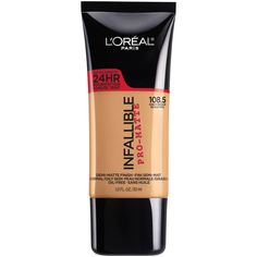 L'Oreal Paris Infallible Pro-Matte Foundation Loreal Cosmetics, Infallible Pro Matte Foundation, Teeth Tips, Loreal Paris Makeup, Infallible Pro Matte, Waterproof Foundation, Loreal Infallible, Dream Makeup, Loreal Paris Infallible