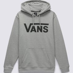 The Vans Classic Pullover Hoodie is a hooded sweatshirt made with a comfortable cotton-blend fleece has a front pouch pocket and features the classic Vans logo screenprinted on the front. 84% Cotton, 16% Polyester fabricPullover hoodieSoft brushed back fleece fabricationScreenprinted graphicsModel wearing size Medium | Vans Classic Pullover Hoodie XL Vans Streetwear Hoodie, Vans Hoodie Sweatshirt For Streetwear, Casual Athletic Heather Hoodie For Fall, Vans Long Sleeve Sweatshirt For Streetwear, Casual Fleece Hoodie In Athletic Heather, Casual Athletic Heather Fleece Hoodie, Vans Hooded Sweatshirt For Winter, Vans Hooded Winter Sweatshirt, Casual Vans Hooded Sweatshirt