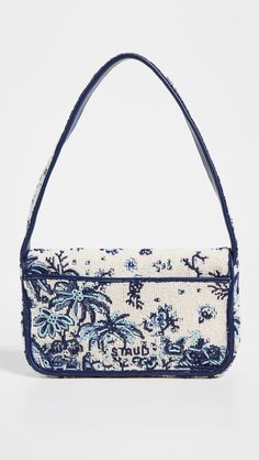 STAUD Tommy Beaded Bag | Shopbop Staud Tommy Bag, Staud Bags, Tommy Beaded Bag, Fabric Glass, Toile Pattern, Bag Stand, Beaded Bag, Clean Girl, Beaded Bags