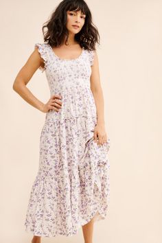 Rent Chessie Midi Dress from Nuuly. Pick 6 items for $98/month. Free shipping + returns. Elegant Midi Sundress With Ruffle Hem, Fitted Tiered Sundress Midi Dress, Chic Midi Floral Dress With Ruffle Hem, Feminine Daywear Dresses With Ruffle Hem, Fitted Tiered Midi Dress For Daywear, Feminine Tiered Dresses, Feminine Midi Floral Dress With Ruffle Hem, Long Dress With Ruffle Hem For Garden Party, Feminine Floral Midi Dress With Ruffle Hem