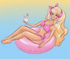 Barbie Illustration, Barbie Wallpaper, Totally Hair Barbie, Magic Things, Barbie Books, Doll Tattoo