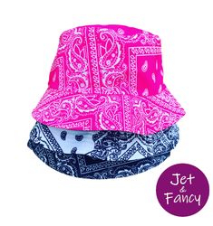 Bandana bucket hat , sun hat Adjustable Pink Bucket Hat For Summer, Trendy Pink Bucket Hat For Summer, Trendy Pink Bucket Hat For Beach, Casual Pink Bucket Hat One Size, Pink Uv Protection Brimmed Bucket Hat, Pink Brimmed Bucket Hat With Uv Protection, Pink Casual Bucket Hat For Vacation, Casual Pink Bucket Hat For Vacation, Trendy Pink Bucket Hat For Outdoor