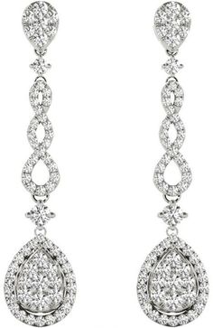 E20251W NEW SOLID 18K WHITE GOLD OVAL SHAPED DIAMOND WOMEN'S EARRINGS FOR SALE - Certificate of Authenticity - Earring Material: Solid 18k White Gold - Gold Finish: Polished - Weight: 3.65g - Width: 6.5mm = 1/4" - Height: 30mm = 1 1/8" - Thickness: 3.5mm = 1/8" - Butterfly Fastenings     Push Backs for Comfortable Wear - Total Diamond Weight: 0.58 Carat - Diamond Cut: Brilliant - Diamond Clarity: VS-VS1 - Diamond Color: F-G - Diamond Shape: Round     Also Known As Model # ED0320DD-01 Gold Oval Earrings, Vs1 Diamond, Oval Earrings, Oval Earring, Diamond Color, Diamond Shape, Brilliant Diamond, Diamond Clarity, Gold Gold