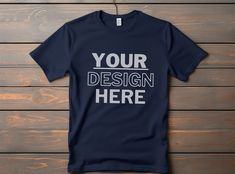 Enhance your apparel designs and showcase them in a professional and realistic manner with our mockups. Whether you're a designer, entrepreneur, or simply looking to visualize your creative ideas, our mockups are the perfect tool to bring your designs to life. This unisex tee mockup features a Navy Blue Bella Canvas 3001 T-shirt. You will receive 1 high-resolution jpg image, ensuring every detail of your design is beautifully displayed. Please note that this is a digital product, and no physical item will be shipped. Once your payment is confirmed, you will receive an email with the download link. You can also access it via your Etsy profile. To use it overlay your design on the mockup by using Canva, Photoshop or another editing software and lower the opacity to get the best results and m Luxury Classic Blue T-shirt, Navy Classic Luxury T-shirt, Cheap Navy Relaxed Fit T-shirt, Affordable Navy Relaxed Fit T-shirt, Navy Blue T Shirt, Sublimation Shirt, Tee Mockup, Navy Nautical Cotton T-shirt, Sublime Shirt