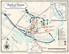 Map: Battle of Trenton | George Washington's Mount Vernon United States History, History Class, George Washington, Native American History, British History, World History, Military History