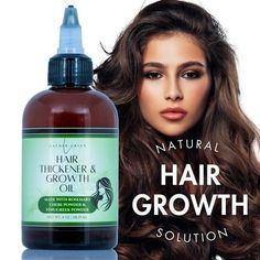 Unveil the secret to fuller, thicker hair with our Hair Thickener & Growth Oil. Infused with a powerful blend of Rosemary, Chebe, Fenugreek and Castor Oil, this oil is expertly formulated to promote hair growth and combat women's pattern baldness. Experience a natural boost in hair volume and maintain healthy, vibrant locks with every use. Size: 4 oz.  Color: Brown. Hair Growth For Women, Thicken Hair Naturally, Thicker Healthier Hair, Hair Concerns, Promote Hair Growth, Pattern Baldness, Hair Strands, Hair Volume, Stimulate Hair Growth