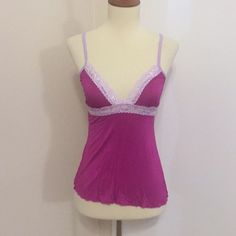 This Is A Brand New Love Tanjane Sleep Top. Beautiful Purple Color With Lilac Colored Lace Trim. Made Of A Soft And Stretchy Material. Measures 13 (S) And 15 (M) Inches Across The Bust And Is About 19.5 Inches In Length. I Do Have Multiple Sizes Available So Just Choose Your Size At Checkout. Price Is Firm. Thanks For Looking. S: 3501 M: 3502 Flirty Camisole Sleepwear With Built-in Bra, Pink Fitted Sleepwear For Relaxation, Fitted Pink Sleepwear For Relaxation, V-neck Camisole With Built-in Bra For Bedtime, Fitted Seamless V-neck Sleepwear, Fitted Camisole For Relaxation, Feminine Fitted Sleepwear For Relaxation, Feminine Fitted Sleepwear, Feminine Fitted Bedtime Tops