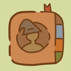 a drawing of a person in a backpack