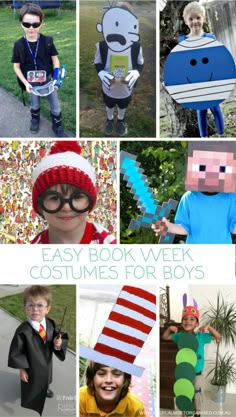 easy book week costumes for boys