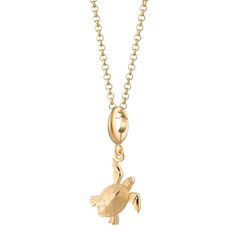 This stunning hand finished gold turtle charm necklace symbolises longevity and creativity, especially in Eastern Cultures. The turtle signifies good health and long life and also makes an amazing good luck gift for those going on their travels. We love this beautiful, highly detailed charm necklace and can guarantee those who wear it will too!  All our charms attach with a clip-on clasp and are compatible with all other leading charm jewellery brands. Simply clip-on or slide-on to a chain, char Turtle Jewelry, Good Luck Gifts, No Thanks, Turtle Charm, Turtle Necklace, Matching Jewelry, Demi Fine Jewelry, Recycled Sterling Silver, Watch Necklace