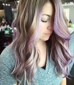 Ring Hairstyles, Lilac Hair Color, Hair Men Style, Lavender Hair Colors, Purple Ombre Hair, Dyed Hair Purple, Peekaboo Hair, January Nails