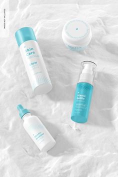 Glow Bottle, Bottle Top, Scene Creator, Psd Files, Top View, Plastic Bottles, Skin Care Routine, Blue Sky