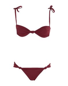 jersey sintetico, arricciature, tinta unita, interno con stecche, chiusura con laccetti , Colore: Porpora , Taglia: 46 Pretty Bikinis, Pool Party Outfits, Summer Closet, Swim Suits