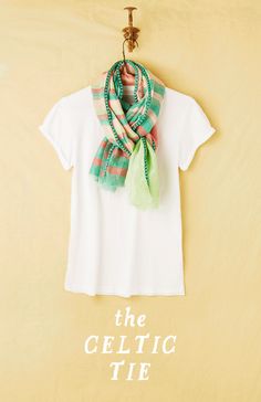 051815_blog_scarftying_celtictie Tying Scarves, Scarf Tutorial, Anthropologie Uk, Diy Scarf