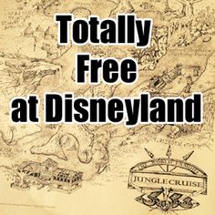 a map with the words totally free at disneyland