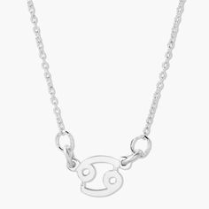 This Neve Zodiac Pendant is an exquisite way to show off the beauty of your zodiac sign. Crafted from luxurious gold, this pendant will make a stunning addition to any wardrobe. Find out your destiny in style. Available in sterling silver, 18k gold plated silver size: 1/2" tall, width varies 16" cable chain with 2" extender Spring ring closure Made in the USA With customization this item is FINAL SALE SKU: BYN1421 Sterling Silver Zodiac Jewelry In White Gold, Celestial Zodiac Sign Silver Necklaces, Celestial Silver Zodiac Sign Necklace, Celestial Silver Zodiac Necklaces, Sterling Silver Zodiac Sign Pendant, Zodiac Sign Sterling Silver Pendant, Sterling Silver Zodiac Pendant Jewelry, Elegant Sterling Silver Zodiac Sign Jewelry, White Gold Zodiac Sign Round Pendant Jewelry