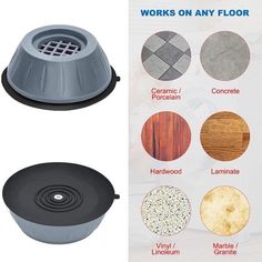 an assortment of different types of wooden flooring and grates on the side of a poster