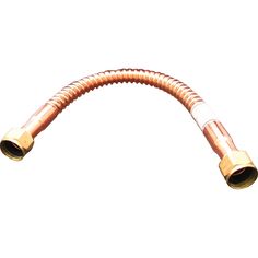 the copper hose is connected to an electrical outlet