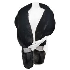 PRODUCT DESCRIPTION: Brand New Holt Renfrew Fox Fur Cape Shrug Stole Condition: Like new Closure: Hooks & Eyes Color: Black Material: Fox fur Garment type: Stole Lining: Silk Satin Made in Canada MEASUREMENTS -Size: One size -Length: 14" -Back across (across shoulder): 18" -Sweep: 63" Vintage Fox Stole, Battle Of The Trident, Messenger Bird, Frisian Horse, Fur Shrug, Eyes Color, Fur Cape, Fur Shawl, Fur Stole