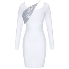 The Bandage Dress is suitable for party. cocktail. clubbing. date night. wedding. night out. evening. birthday. dinner. celebrity and so on as you like. This Dress is sure to turn heads at any occasion!Our Style No.PP2161390%Polyester. 10%SpandexMade in HongkongVery StretchyGentle Dry Clean Only Fitted Sequin Bodycon Dress For Wedding, Sequined Fitted Bodycon Dress For Wedding, Elegant Bodycon Backless Dress For Club, Wedding Bodycon Dress With Sequins, White Bandage Dress For Club, Elegant White Bodycon Dress For Party Season, Fitted Backless Dressy Dress For Party, Fitted Backless Dress For Party, Mini Length Bodycon Dress For Wedding And Party Season