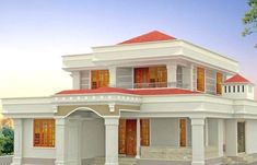 Beautiful House Images, Indian House Design, Indian House Plans, Two Story House, Indian Home Design, Kerala House Design, House Design Pictures, Kerala Houses