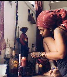 Alternative Spiritual Aesthetic, Afro Witch Aesthetic, Black Women Witch Aesthetic, Spiritual Photoshoot Black Women, Black Spirituality Aesthetic, Witch Aesthetic Black Women, Spiritual Girl Aesthetic Black Women, Conjure Aesthetic, Black Women Spirituality