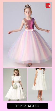 Princess Floor Length Flower Girl Dress Christmas Rainbow Unicorn Girls Cute Prom Dress Polyester / Cotton with Sash / Ribbon Rainbow Tutu Fit 3-16 Years Christmas Rainbow, Rainbow Tutu, Unicorn Girl, Dress Christmas