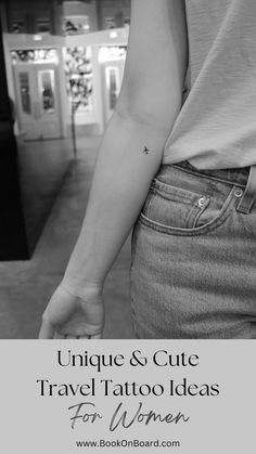 Unique & Cute Travel Tattoo Ideas For Women Travel Tattoo Ideas For Women, Vacation Tattoos, Tattoo Amigas, Wanderlust Tattoos, World Travel Tattoos, Small Mountain Tattoo, Small Compass Tattoo, Simple Compass Tattoo, Travel Tattoo Ideas