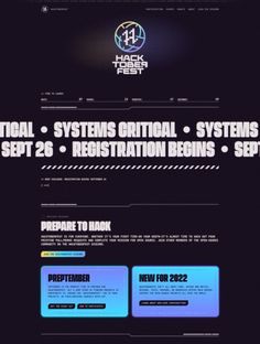 an image of a website page with the words, total system official systems and registration begins