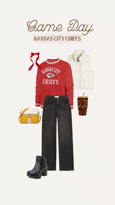 Football Game Day Outfit, Kansas City Chiefs Football, The Chiefs