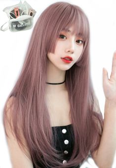 PRICES MAY VARY. It is a high quality wig set supervised by the top stylist. It is a perfect item for a change of mood and an image change. MGRANDE has a variety of variations and plans to develop a short Bob medium long style. The color variation is also planned to select only the colors that I think are really cute. You can also pair it with a hat to add an accent to your outfit or make a cosplay appearance. Styling Bangs Tutorial, Growing Out Bangs, Bangs Tutorial, How To Cut Bangs, Small Face, Active Top, Wig Stand, Oval Face Shapes