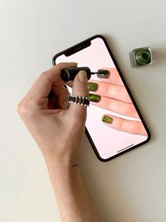 Nail Aesthetic Photos, Nails Content Ideas, Nail Tech Wallpaper, Cool Hand Poses, Doing Nails Aesthetic, Nail Posts Instagram, Nail Artist Photoshoot, Manicure Photography, Nail Photo Ideas