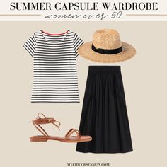 Casual Summer Dresses For Women Over 50, 10 Items 30 Outfits, Chic Over 50 Fashion Summer, Travel Capsule Wardrobe Summer, Wardrobe For Women, Capsule Wardrobe Women, Spring Summer Capsule Wardrobe, European Outfit, Travel Capsule